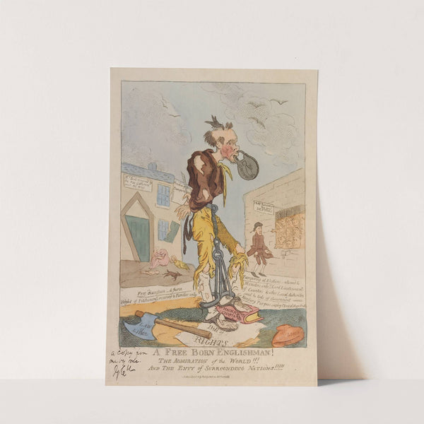 A free born Englishman! The admiration of the world!!! And the envy of surrounding nations!!!!!. (1819) by George Cruikshank