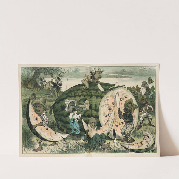 A free feast for the congressional colored boys - they are all after a slice by Frederick Burr Opper