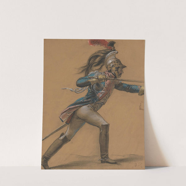 A French Dragoon, Study for ‘The Revolt of Cairo’ (ca. 1809) by Anne Louis Girodet-Trioson