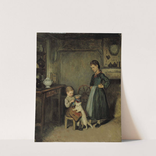 A French Interior (1868) by Adolf Von Becker