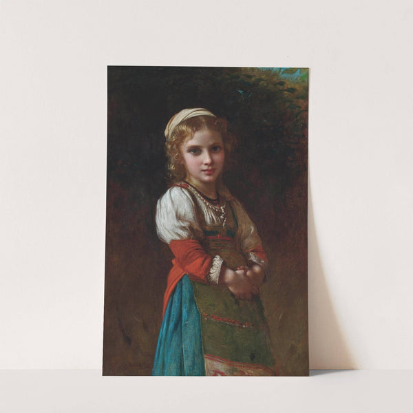 A French peasant girl by Charles Landelle