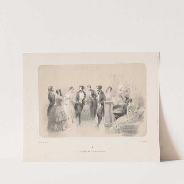 L’Opéra. Mlle Guimard. La pastorale (1844) by Eugène Charles François Guérard