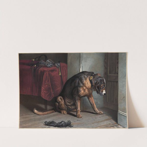 A Friend in Suspense (ca. 1861–1897) by Louis Prang & Co.