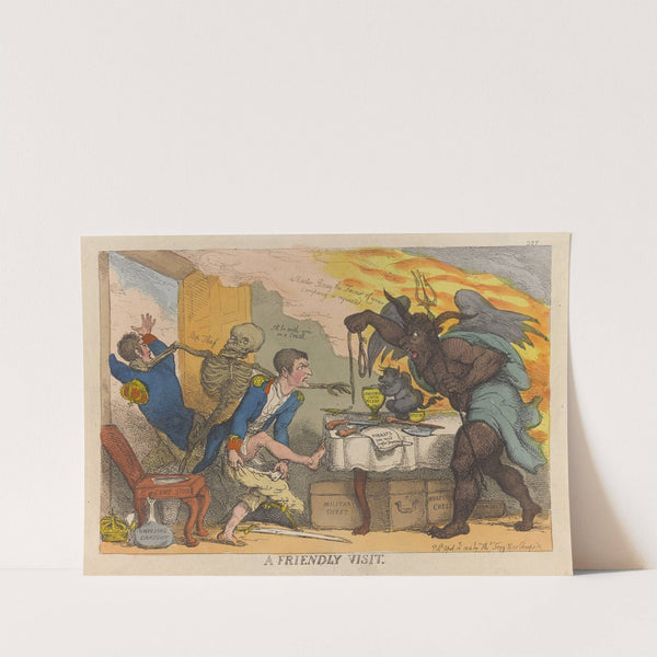 A friendly visit. (1813) by Thomas Rowlandson