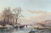A Frozen Canal near the River Maas