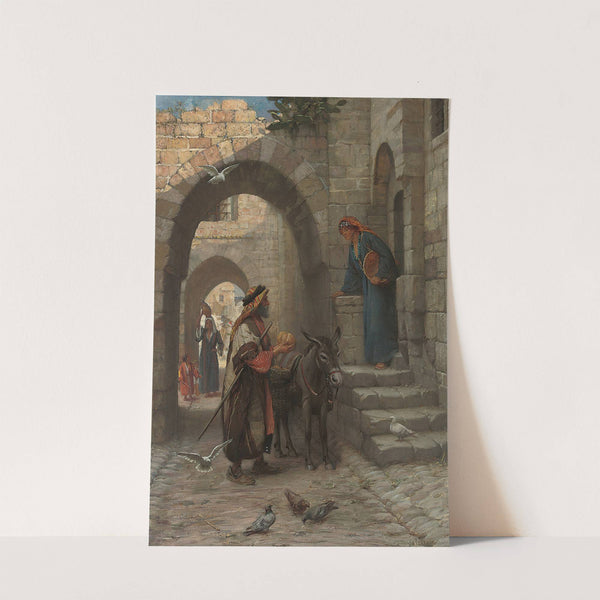 A fruit seller in a North African street by James Doyle Penrose