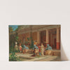 A fruit seller in the courtyard of a Pompeian villa by Luigi Bazzani