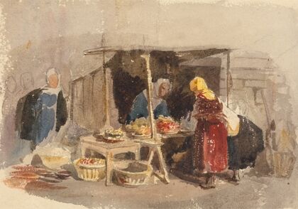 A Fruit Stall in a Market