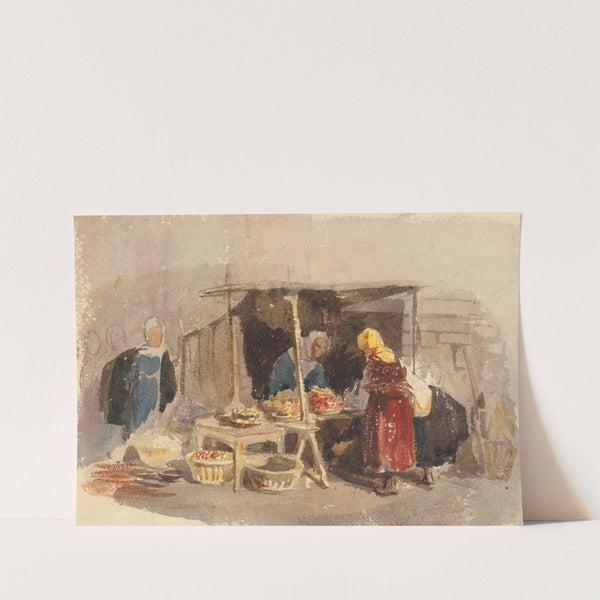 A Fruit Stall in a Market by John Frederick Tayler