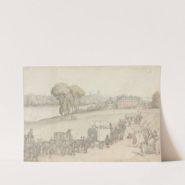 A Funeral Procession by Thomas Rowlandson