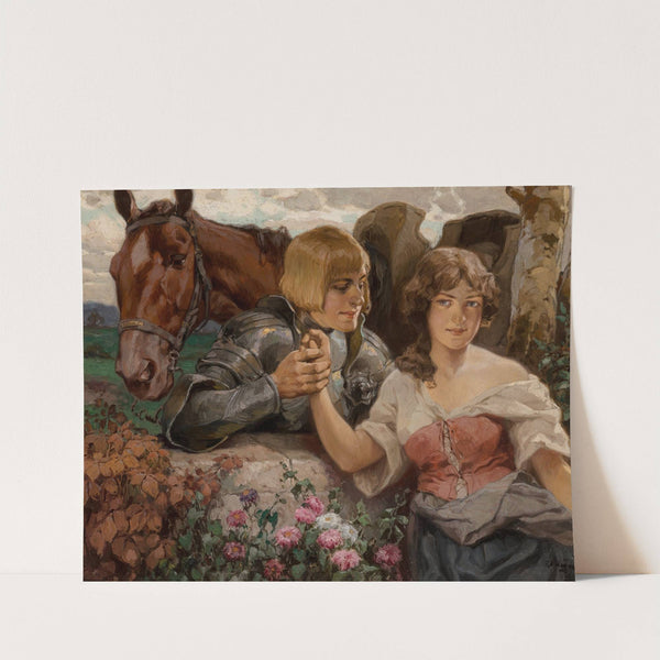 A Gallant Knight and his Maiden by Rudolf Alfred Höger