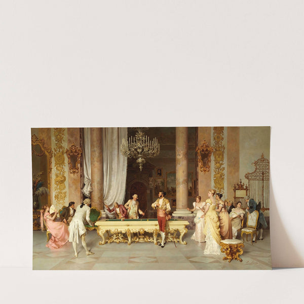 A game of billiards by Francesco Beda