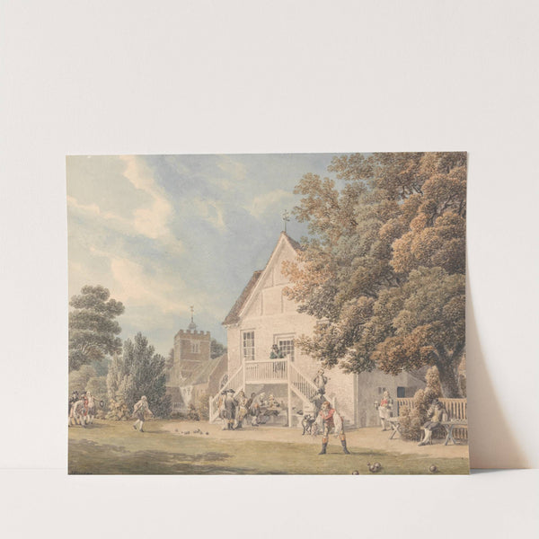 A Game of Bowls on the Bowling Green Outside the Bunch of Grapes Inn, Hurst, Berkshire by Michael Angelo Rooker