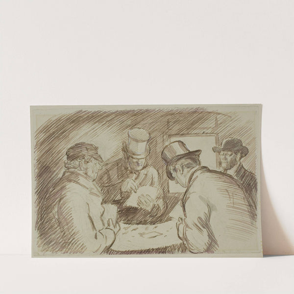 A Game of Cards by Charles Samuel Keene