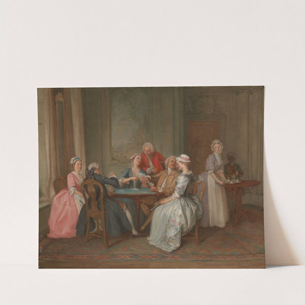 A Game of Quadrille by Hubert-François Gravelot