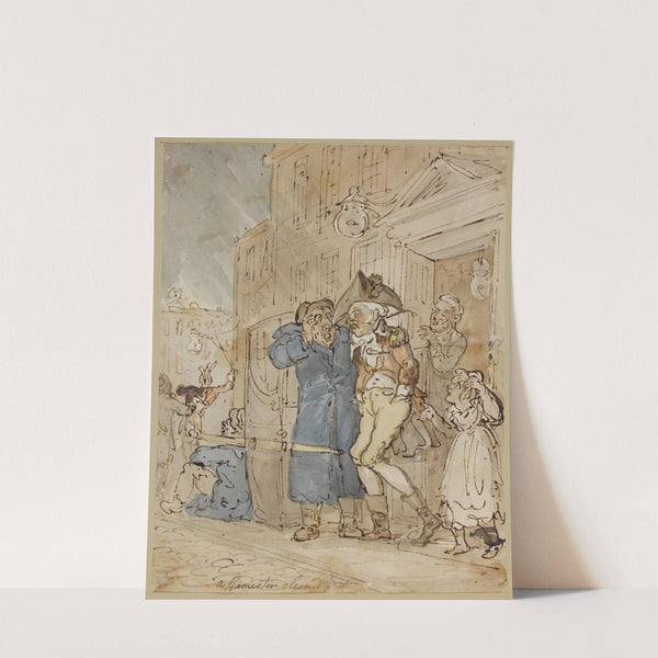 A gamester cleaned out by Thomas Rowlandson