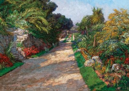 A Gardenpath of the Riviera Palace Hotels bei Monte Carlo