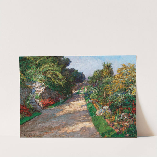 A Gardenpath of the Riviera Palace Hotels bei Monte Carlo by Olga Wisinger-Florian