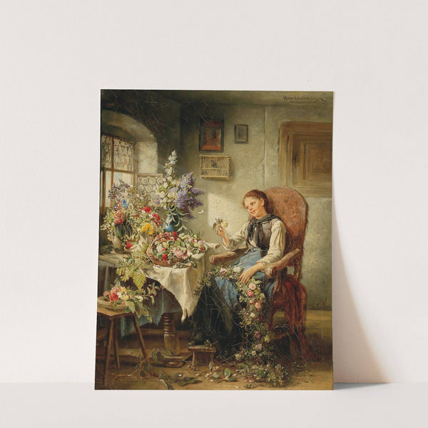 A Garland Of Flowers by Rosa Schweninger