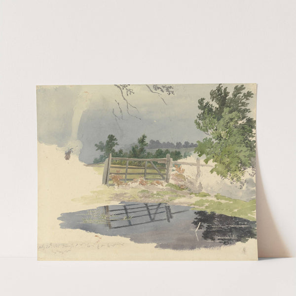 A Gate Reflected in a Pool by Robert Hills