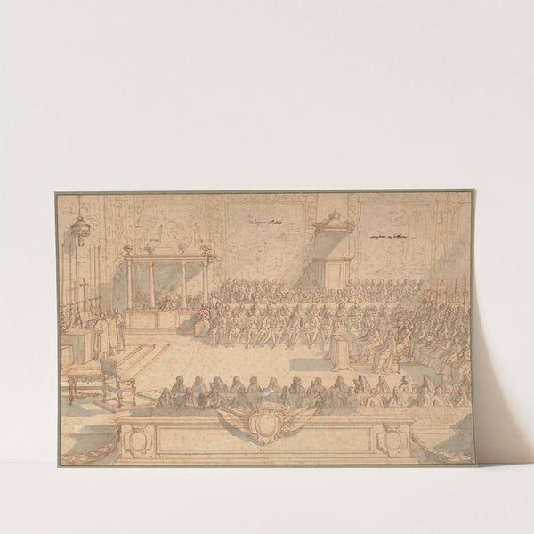 A Gathering in a Church by Sébastien Leclerc