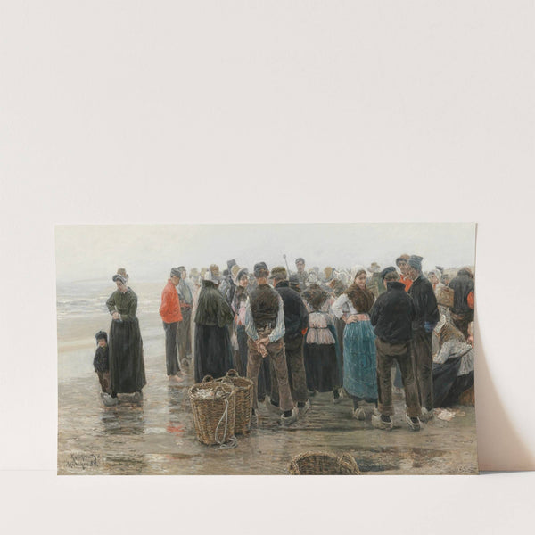 A Gathering of Fishermen (1884) by Leopold von Kalckreuth the Younger