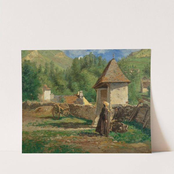 A Gèdres (Basses Pyrénnées) by Henri Stanislas Rouart