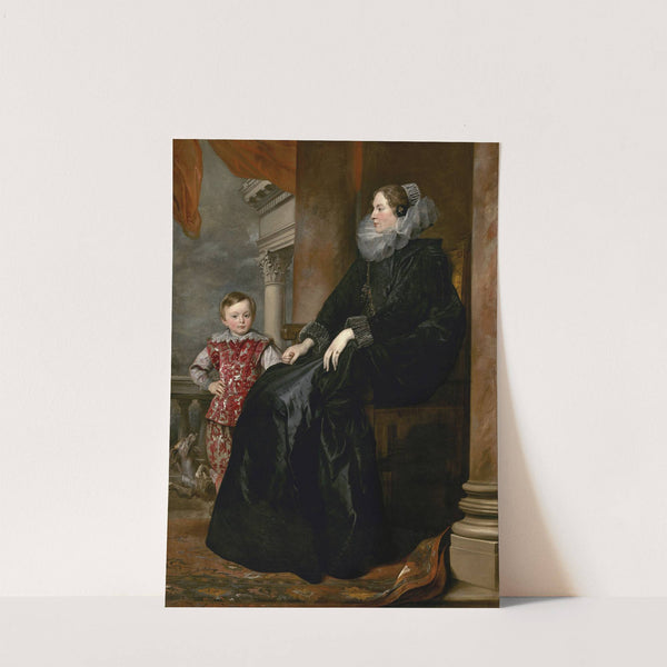 A Genoese Noblewoman and Her Son (c. 1626) by Anthony van Dyck