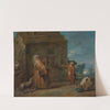 A genre scene, possibly La boïte du prestidigitateur ('The Conjurer's Box') by Jean Siméon Chardin