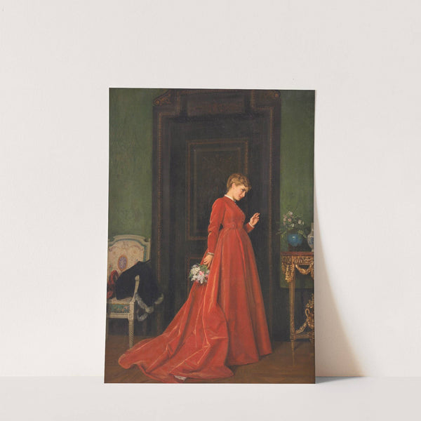 A Gentle Knock (1868) by Auguste Toulmouche