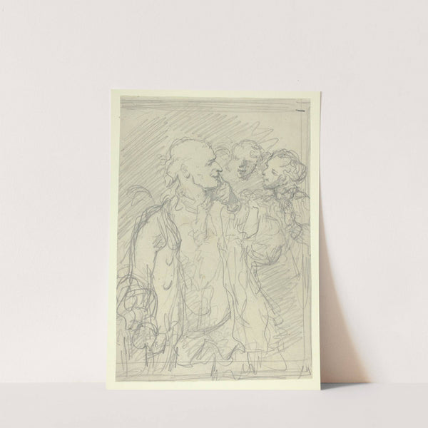 A Gentleman and Two Companions by Celestin Nanteuil