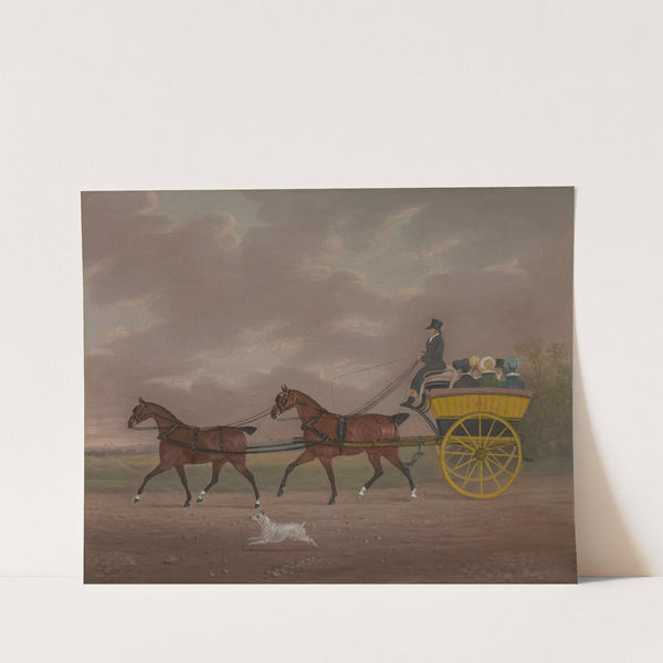 A Gentleman Driving Tandem to a Jaunting Car by Edwin Cooper