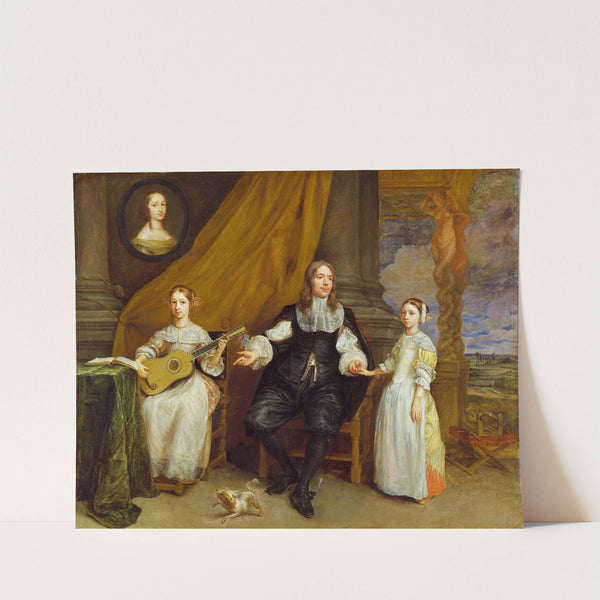 A Gentleman with his two Daughters by Gonzales Coques