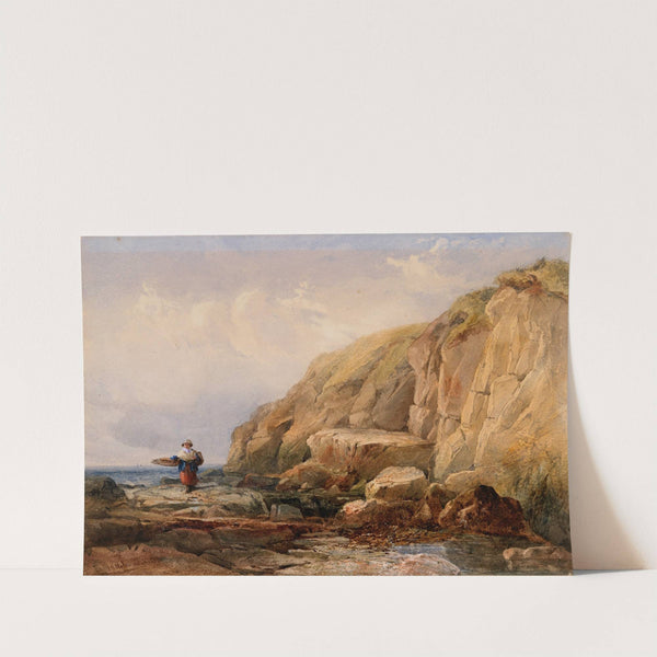 A Girl Gathering Shellfish by John Henry Mole