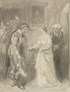 A Girl Giving a Key to a Cavalier