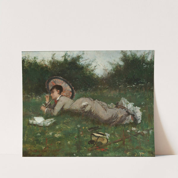 A Girl In A Meadow by Anna Nordgren