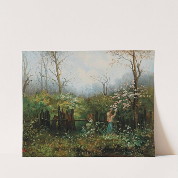 A Girl in the Garden by Olga Wisinger-Florian