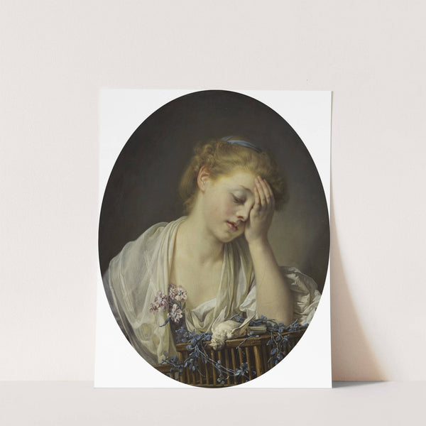 A Girl With A Dead Canary by Jean-Baptiste Greuze