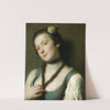 A Girl with a Flower in Her Hair by Pietro Rotari