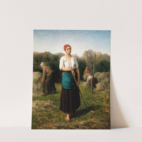 A Girl with a Rake (1859) by Jules Breton