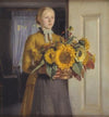 A Girl with Sunflowers