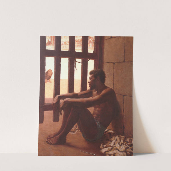 A Gladiator in thought by Edmund Blair Leighton