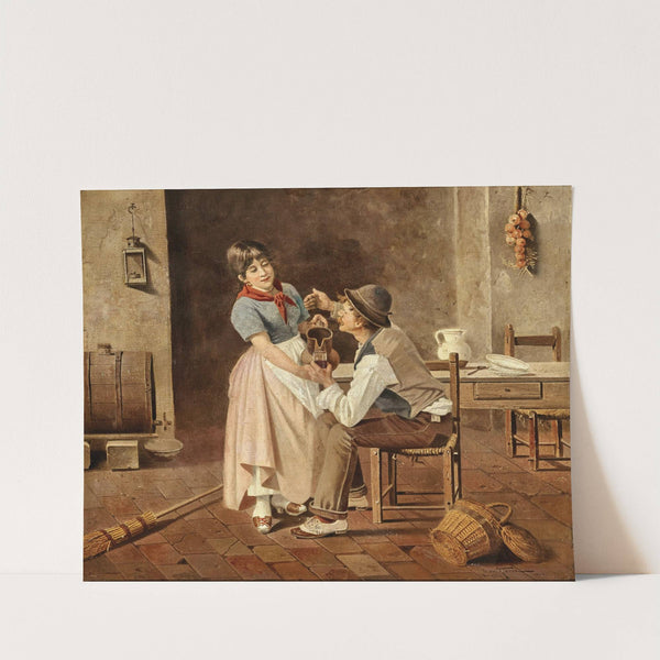 A glass of wine by Giulio del Torre