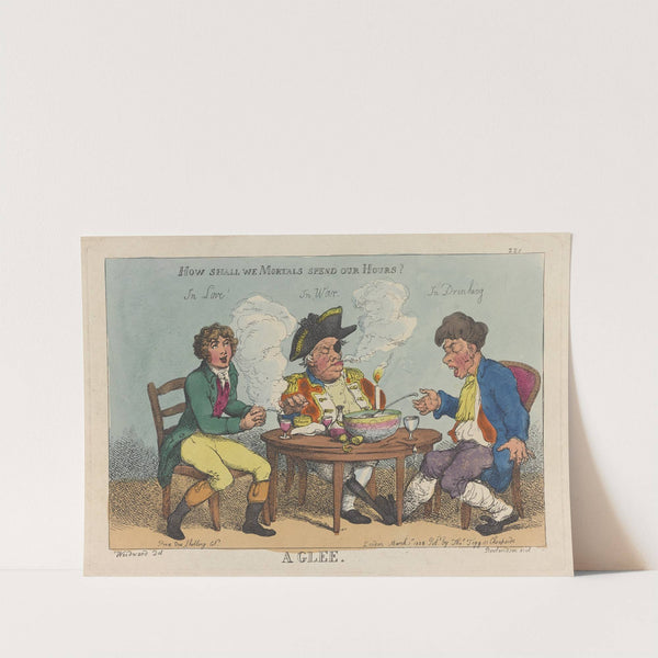 A glee (1808) by Thomas Rowlandson