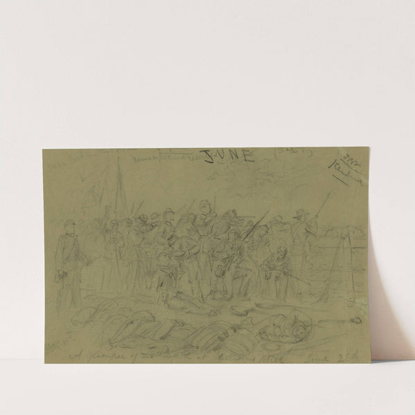 A glimpse of the defeat at Ellisons Mill June 26th by Alfred Rudolph Waud