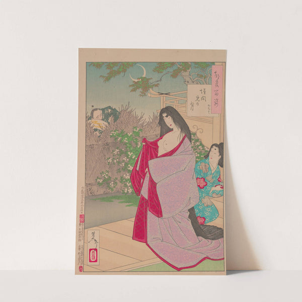 A glimpse of the Moon (Kaimami no tsuki) by Tsukioka Yoshitoshi