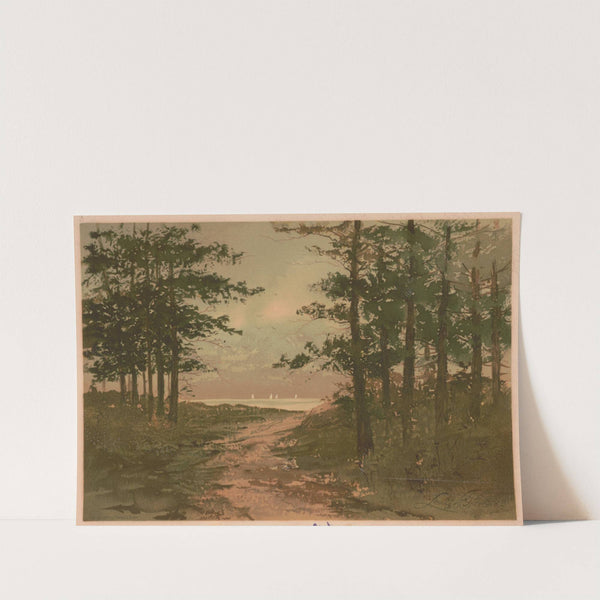 ‘A glimpse of the Sound,’ Conn (1887) by Louis Kinney Harlow