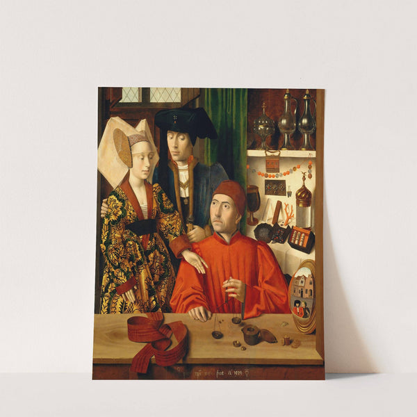 A Goldsmith in his Shop (1449) by Petrus Christus