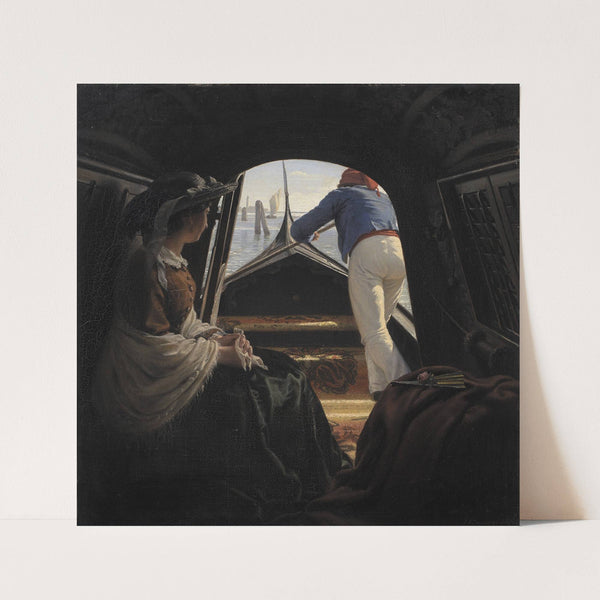 A Gondola (1859) by Julius Exner