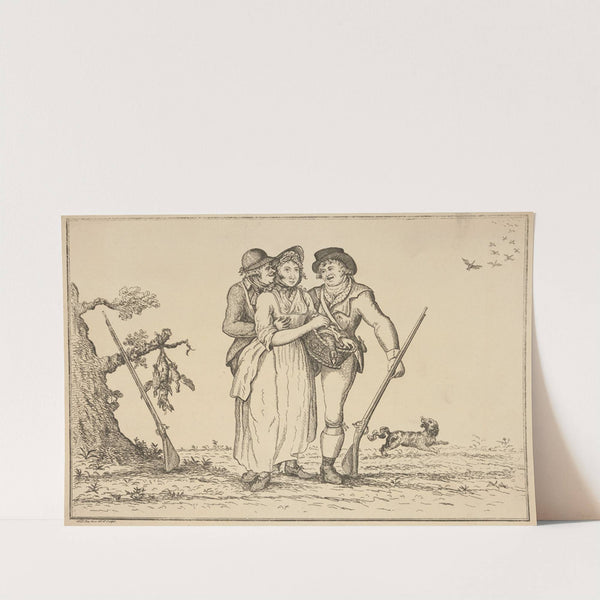 A goose between two foxes. (1795) by William Hanlon